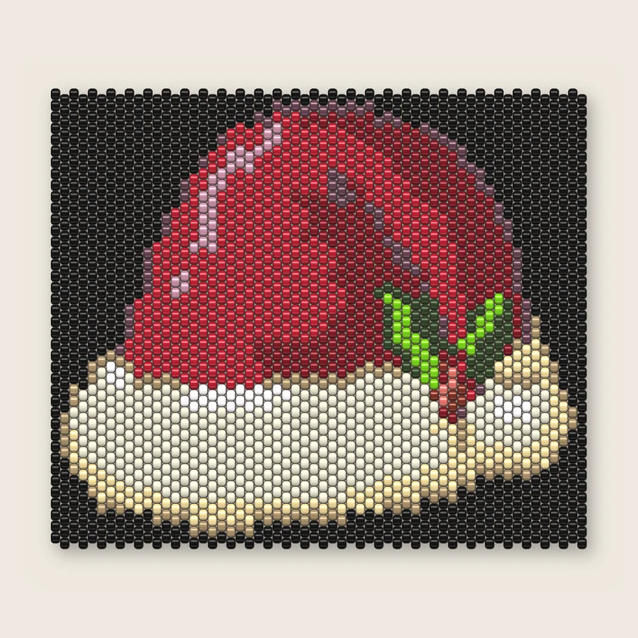 Classic Santa Hat Peyote simulation