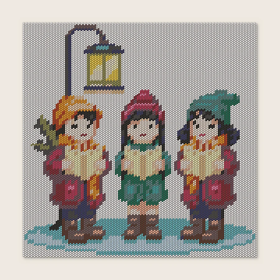 Christmas Carolers Peyote simulation