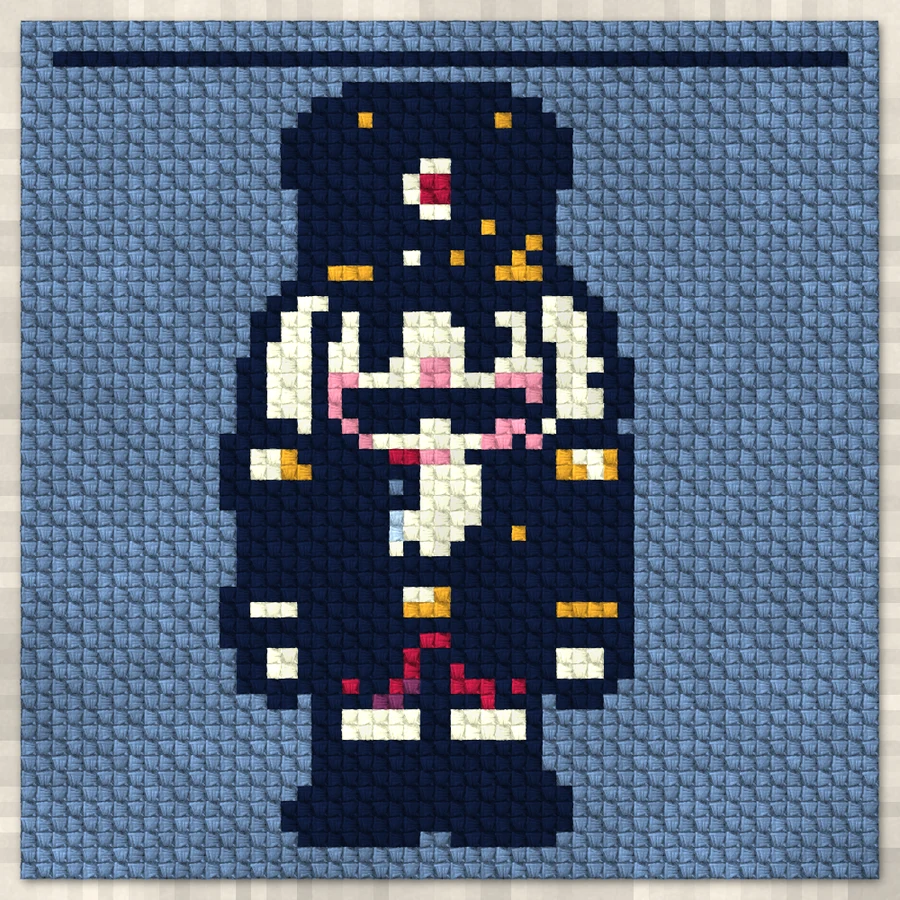 Nutcracker (52) C2C crochet simulation