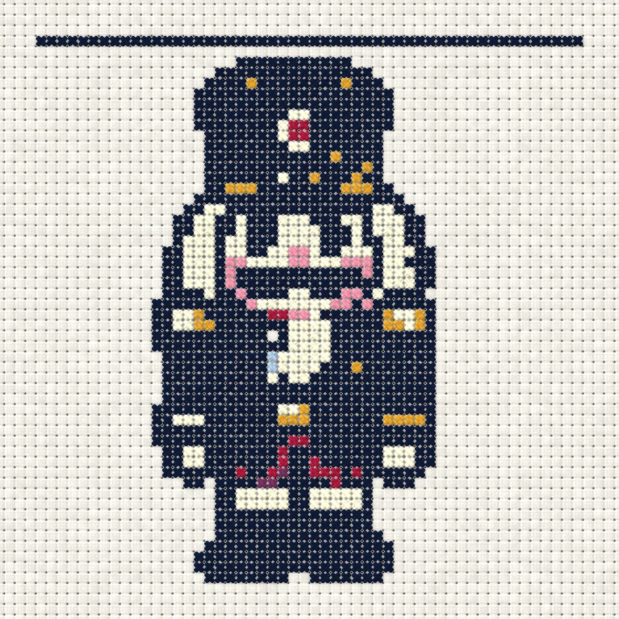 Nutcracker (52) Cross-stitch simulation