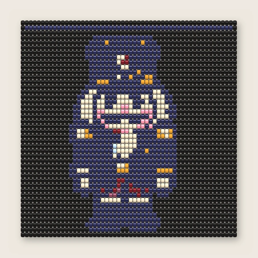 Nutcracker (52) Square stitch simulation